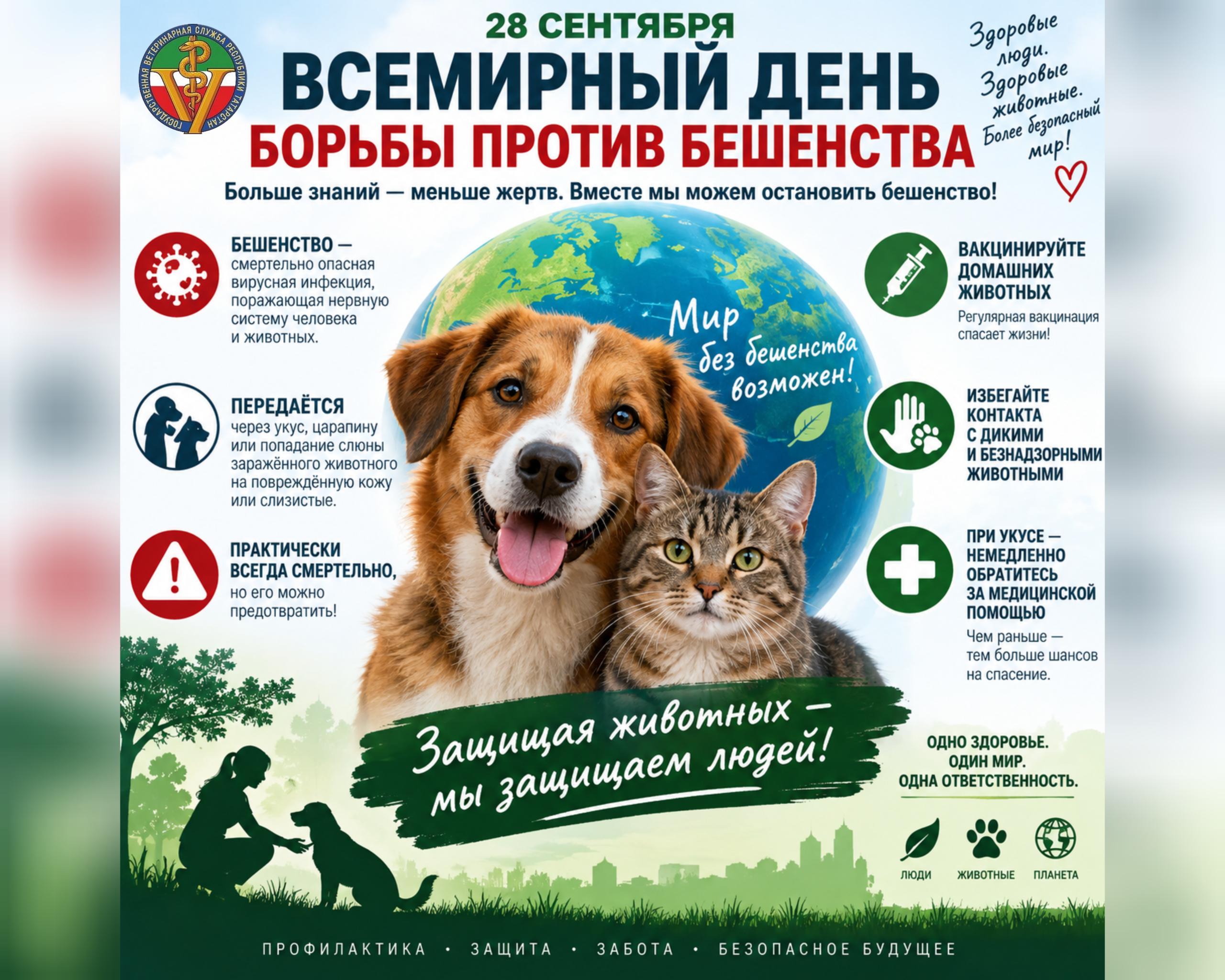 Всемирный день борьбы против бешенства: ответственность каждого
